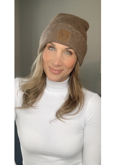 CC BROWN RECYCLED BEANIE